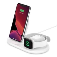 BOOST CHARGE  Apple專用 3合1無線充電器 (白)(三腳插頭英標)