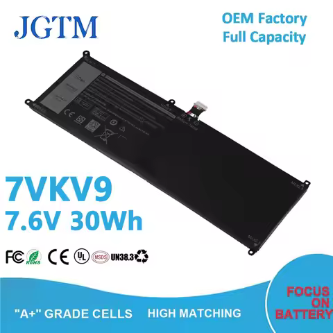 7VKV9 laptop battery lithium ion batteries 7.6V 30Wh 2cell 4500mAh for DELL XPS 12 9250 Latitude 12 