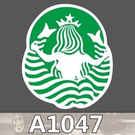 A1047 - Starbucks back logo character sticker waterproof reform DIY laptop carrier bicycle tumbler phone case sticker