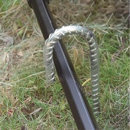 【HFCG MALL】-Rebar Stakes J Hook Extra Coated Steel Ground Anchors with Chisel Point End 10PCS