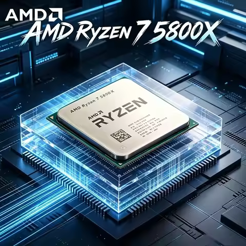 AMD Ryzen 7 5800X 8-Cores 16-Threads 3.8 GHz AM4 Socket Desktop Processor CPU Up to 4.7 GHz 3200 MT/