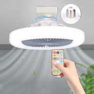 [Fancytoy] 9.8 Inch Ceiling Fan Light Small E27 36W Quiet Adjustable LED Ceiling Fan For Kids Room Bedroom 86‑265V