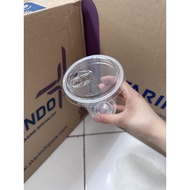 [50PCS] STARINDO Strawless Plastic Cup Lid / Lid Cup / 12 - 26 OZ