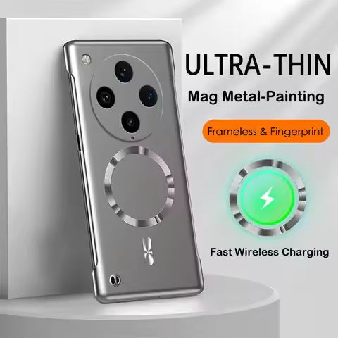 Metal Painting Frameless Case For Oppo Reno 6 8 Find X3 Neo Lite X5 X6 X7 X8 Pro X8S Plus Ultra Magn