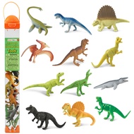 Carnivorous Dinosaurs TOOB - Set of 12 Mini Figurines Featuring T-Rex, Spinosaurus, Utahraptor, Allo