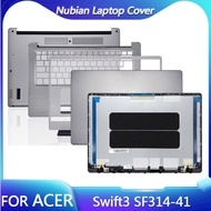 New Laptop Case For Acer  Acer Swift3 SF314-41 Series LCD Back Cover/Palmrest/Bottom Case Rear Lid Top Back Cover Silver Replacement