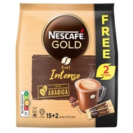 [VALUE PACK] Nescafe Gold 3in1 Intense (15 Sachets X 34g) + Free 2 Sticks