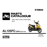 KATALOG PARTS MOTOR YAMAHA EGO 125LC / YAMAHA EGO LC / BUKU KATALOG MOTORSIKAL / CATALOGUE PARTS