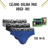 [ISI 3] CD Pria RIDER 782 Sport Bahan Katun / RIDER Sport