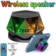 bluetooth speaker with bass magnetic portable speaker bluetooth 360 ° stereo sound, excellent bass