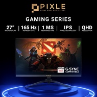 [READY STOCK] PIXLE Gaming Monitor 27 inch | 27" 2K QHD 165Hz 1ms Flat IPS 2560 x 1440p | LG Nano IP
