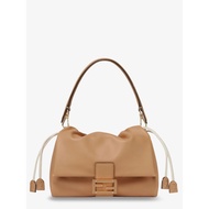 Fendi Mamma Baguette Small leather crossbody bag - Cappuccino Os