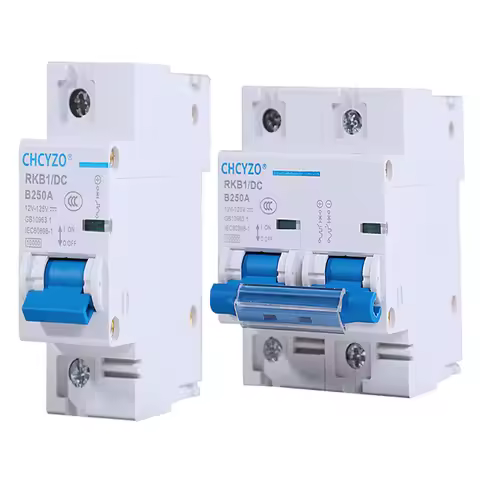 1P 2P DC Breaker 12V 24V 48V 60V 72V 96V DC Circuit Breaker 100A 150/200/250A Solar Battery Protecto