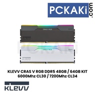 KLEVV CRAS V RGB DDR5 6000 6400 7200 MHZ 32GB 48GB 64GB KIT CL28 CL30 INTEL XMP AMD EXPO DESKTOP RAM