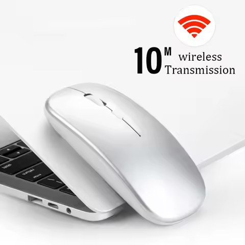 Dual Mode Wireless Mouse Type C Rechargeable 1600 DPI Silent Ergonomic Portable Office Mouse For Mac