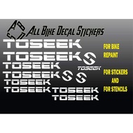 ❈►TOSEEK frame bike stickers&Stencils