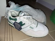 New Balance 550 白色綠色運動鞋