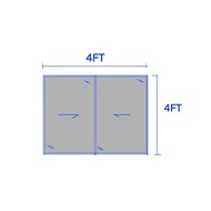 ALUMINIUM SLIDING WINDOW/TINGKAP ALUMINIUM/推窗/住家窗口