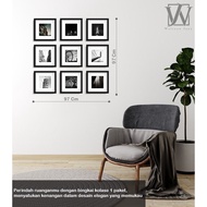 Wall Frame Size 25x25 cm Custom Size