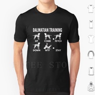 Dalmatian Training Dalmatian Dog Tricks T Shirt Cotton Men DIY Print Dalmatian Dalmatians Dog Dogs D