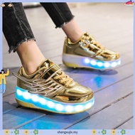 Heelys wing single-wheel LED shoes kids luminous shoes youth pulley sports shoes sneakers for women 