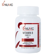 วิตามินบีรวม ซิงค์ x 1 ขวด อินูวิค Vitamin B Complex  Zinc Inuvic Vitamin B1 B2 B3 B5 B6 B7 B9 B12 วิตามิน บี1 บี2 บี3 บี5 บี6 บี7 บี9 บี12  วิตามินบีคอมเพล็กซ์