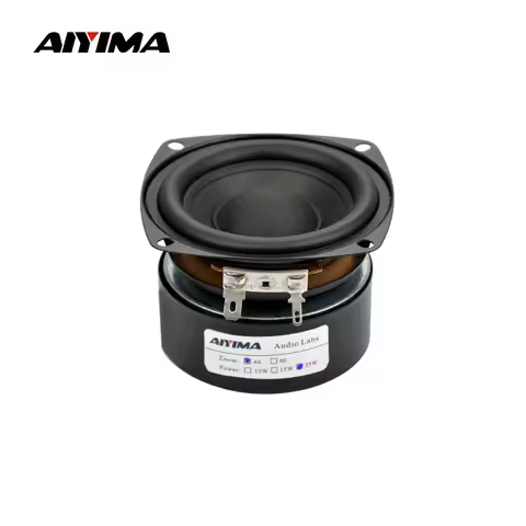 AIYIMA 1Pcs Subwoofer 3" Inch 25W HiFi Subwoofer Speaker 4 8 Ohm Woofer Audio Sound Speakers Bass Lo