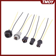 TMOY 2PCS T10 T13 T15 Soft Bulb Holder Adapters Cable LED Bulb Connector Soet Wedge Base Light Bulb 