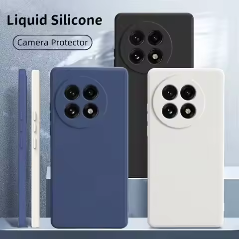 For Oneplus 13R Liquid Silicone Case Oneplus 13R Cover Fundas Coque Soft TPU Camera Protector Phone 