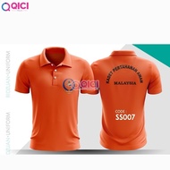 Qici [READY STOCK] TSHIRT KADET PERTAHANAN AWAM SEKOLAH APM COLLAR DAN GRIP FABRIK COTTON SEJUK DAN 