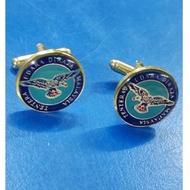 Cufflink TUDM no 3 cufflink one pairs best quality  (2in1)
