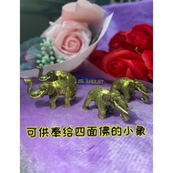 还愿象 供奉象 黄铜镀金象 可还愿供奉四面佛 Votive elephant 象摆件 象风水摆件 thailand amulet 泰国佛牌 azimat siam 大象 小象风水摆件
