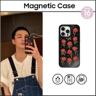 CASETi Stray Kids Hyunjin Roses and Thorns Hard Plastic Acrylic Case Cover For iPhone 16 11 12 13 14