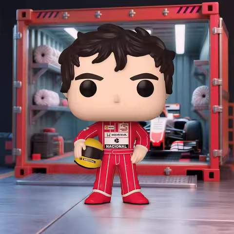 Genuine Edition FUNKO POP Ayrton Senna of The McLaren Team in Formula 1 Racing Action Ornament Model