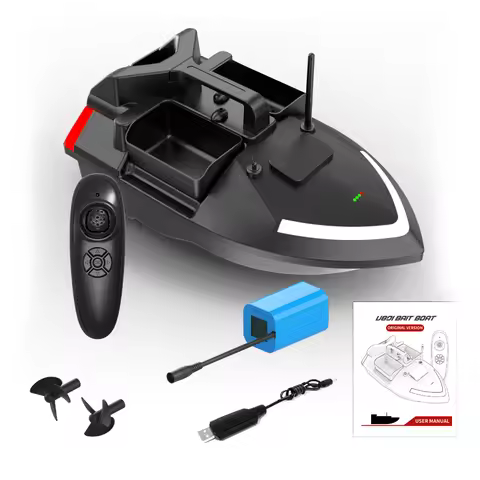 V801 Fishing Bait Boat 500m Remote Control Bait Boat Dual Motor Fish Finder 2KGLoading Support Autom