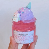 Unicorn Cone DIY Clay Scented Clear Slime Toy for Kids and Adults