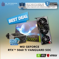MSI PCIE NVIDIA RTX5060TI 16GB GDDR7 128BIT VANGUARD SOC