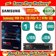 [Same Day Delivery Available*] Samsung 990 Pro 1TB PCIe 5.0 M.2 NVMe SSD Read Speed Upto 7450MB/s MZ-V9P1T0BW (*Order Before 2pm on working day, will deliver the same day, Order after 2pm, will deliver next working day.)