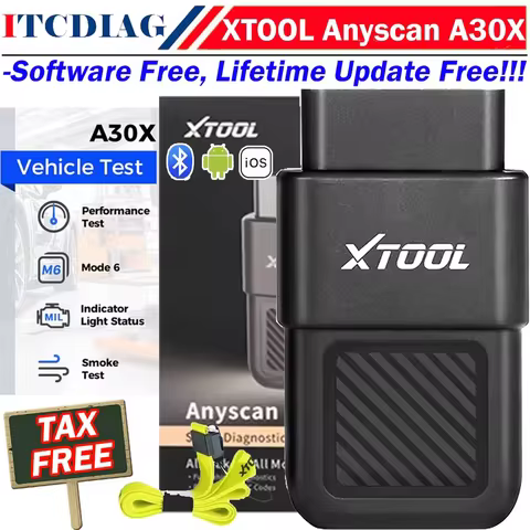 XTOOL A30X Bluetooth OBD2 Scanner Car Diagnostic Tool 26+ Reset Service Code Reader Diagnostic For F