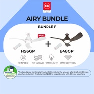[NEA Climate Voucher $400] KDK Airy Bundle F (H56GP + E48GP)