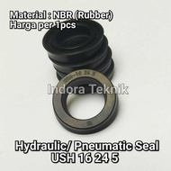 Rod Seal 16x24x5 - Hydraulic Pneumatic Seal 16 24 5 - Hydraulic Sil