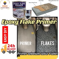 Epoxy Flake Primer / Epoxy Flake Undercoat (Paint it before Tabur Epoxy Flake) Professional use 1Liter+Hardener one set