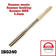 MESIN Reamer 5.5mm HSS H7 reamer straight lemer machine 6flute
