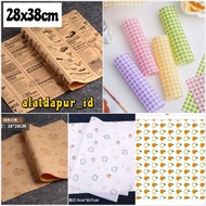 Wax paper 28x38CM 25 Sheets oil paper bread paper cake base cake paper dessert base paper