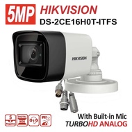 HIKVISION 5MP Audio Fixed Mini Bullet Camera (DS-2CE16H0T-ITFS) 3.6MM