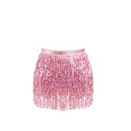 Belly Dance Belt Rumbai Pelangi Gliter Rok Baju Belly Belly Dance Hip Scarf Ikat Pinggang Belly Danc