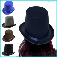 Nan Short Brim Fedora Top Hat Western Cowboy Hat for Boy Men Adults Cap