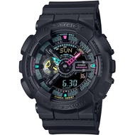 CASIO Men's G-SHOCK GA-110MF-1AJF [G-SHOCK Multi Fluorescent color Series] Round Watch Black Resin Q