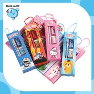 MOLAMOLASTORE 5 in 1 Stationery Set Cartoon Stationery Set/ Cute 5 in 1 Stationery Set/ Cartoon Moti
