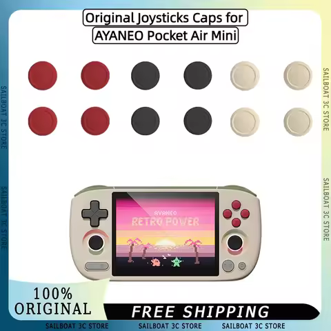 Original Joysticks Caps for AYANEO Pocket Air Mini Original Gaming Console Joysticks Caps Replacemen